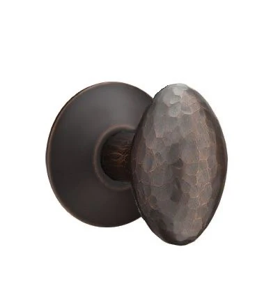 HAMMERED EGG (HE) PASSAGE (HALL/CLOSET) KNOB WITH 2-3/8