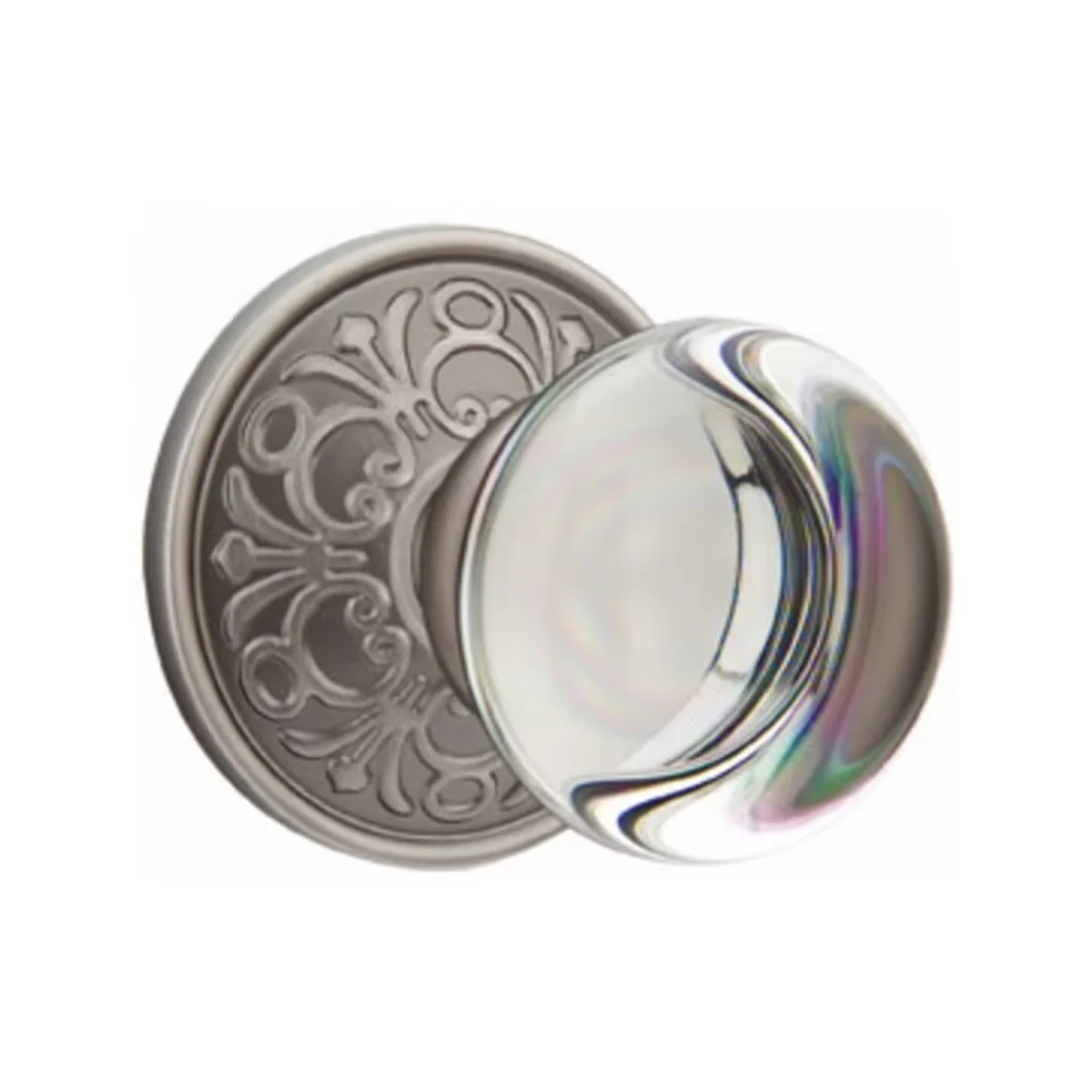 PROVIDENCE GLASS (PC) PASSAGE (HALL/CLOSET) KNOB WITH 2-3/8