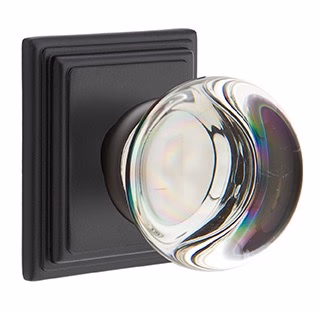 PROVIDENCE GLASS (PC) PASSAGE (HALL/CLOSET) KNOB WITH 2-3/8