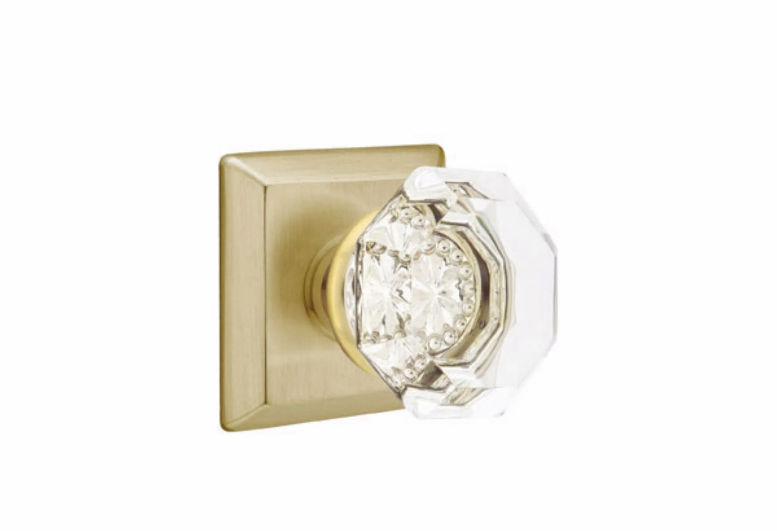 OLD TOWN GLASS (OT) PASSAGE (HALL/CLOSET) KNOB WITH 2-3/8