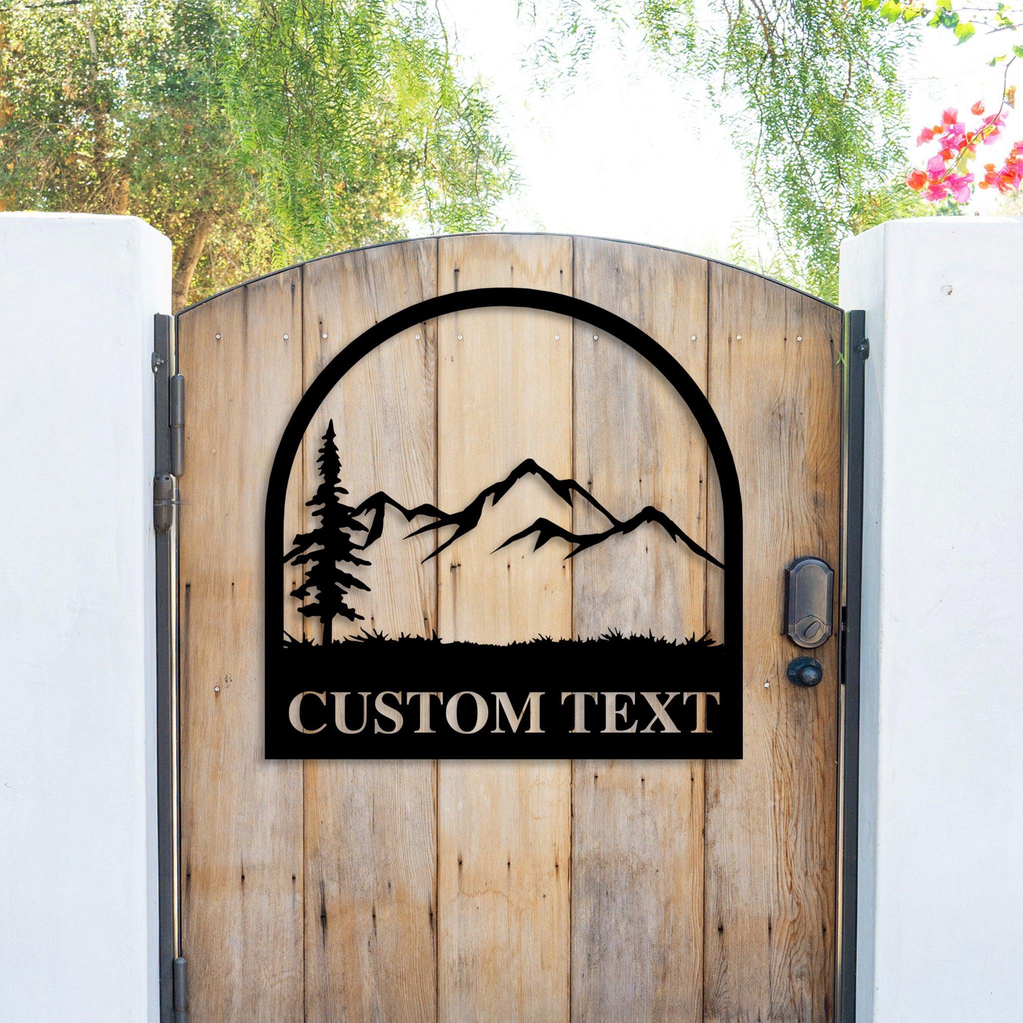 Custom Outdoors Mountain Scene Metal Wall Art - Omega Custom Fabrication LLC