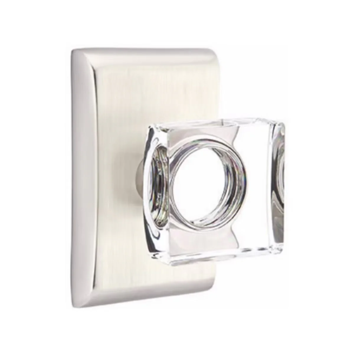 MODERN SQUARE GLASS (MSC) DUMMY (PAIR) KNOB - Omega Custom Fabrication LLC