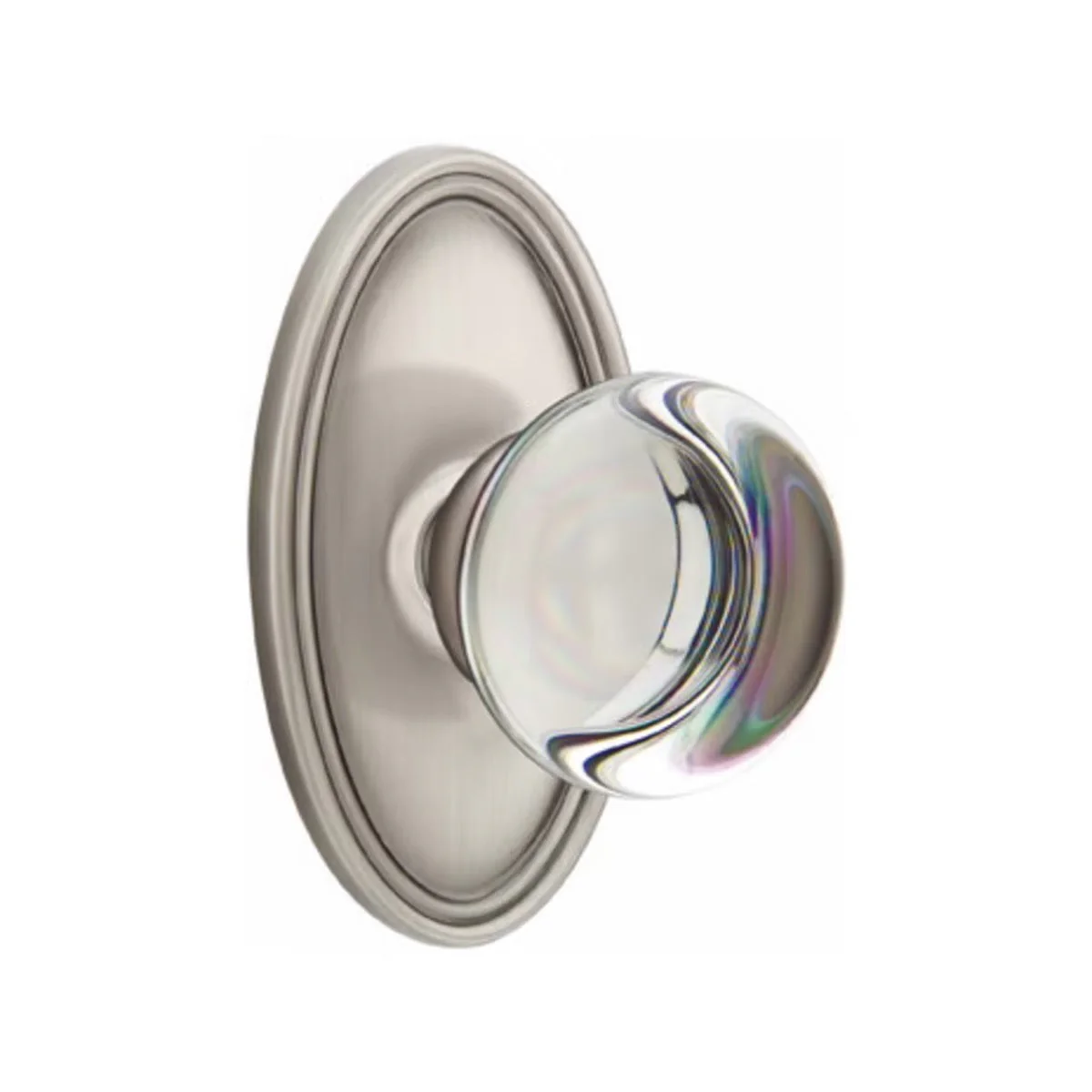 PROVIDENCE GLASS (PC) PRIVACY (BED/BATH) KNOB WITH 2-3/8