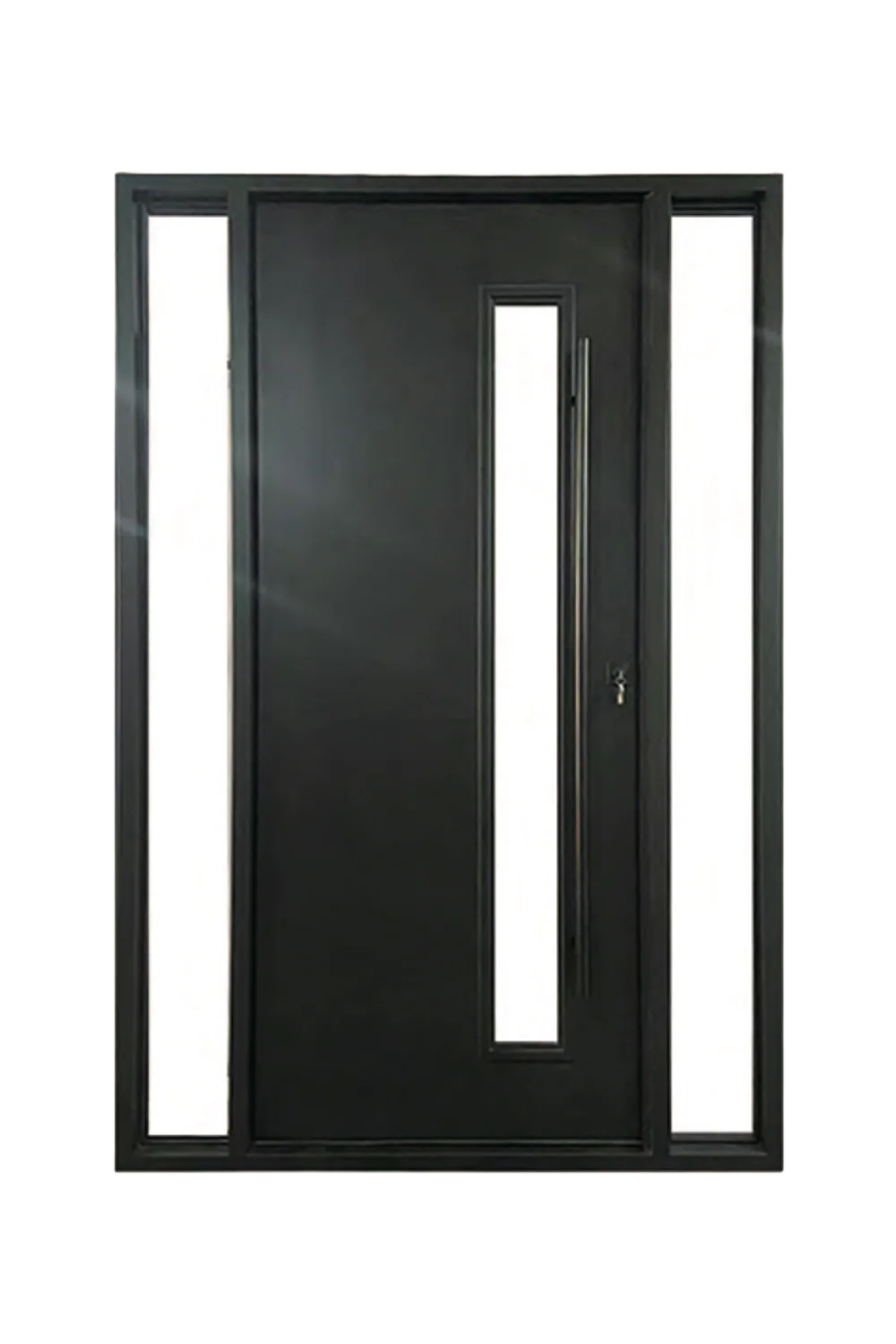 Vista Frame Iron Pivot Door - Omega Custom Fabrication LLC