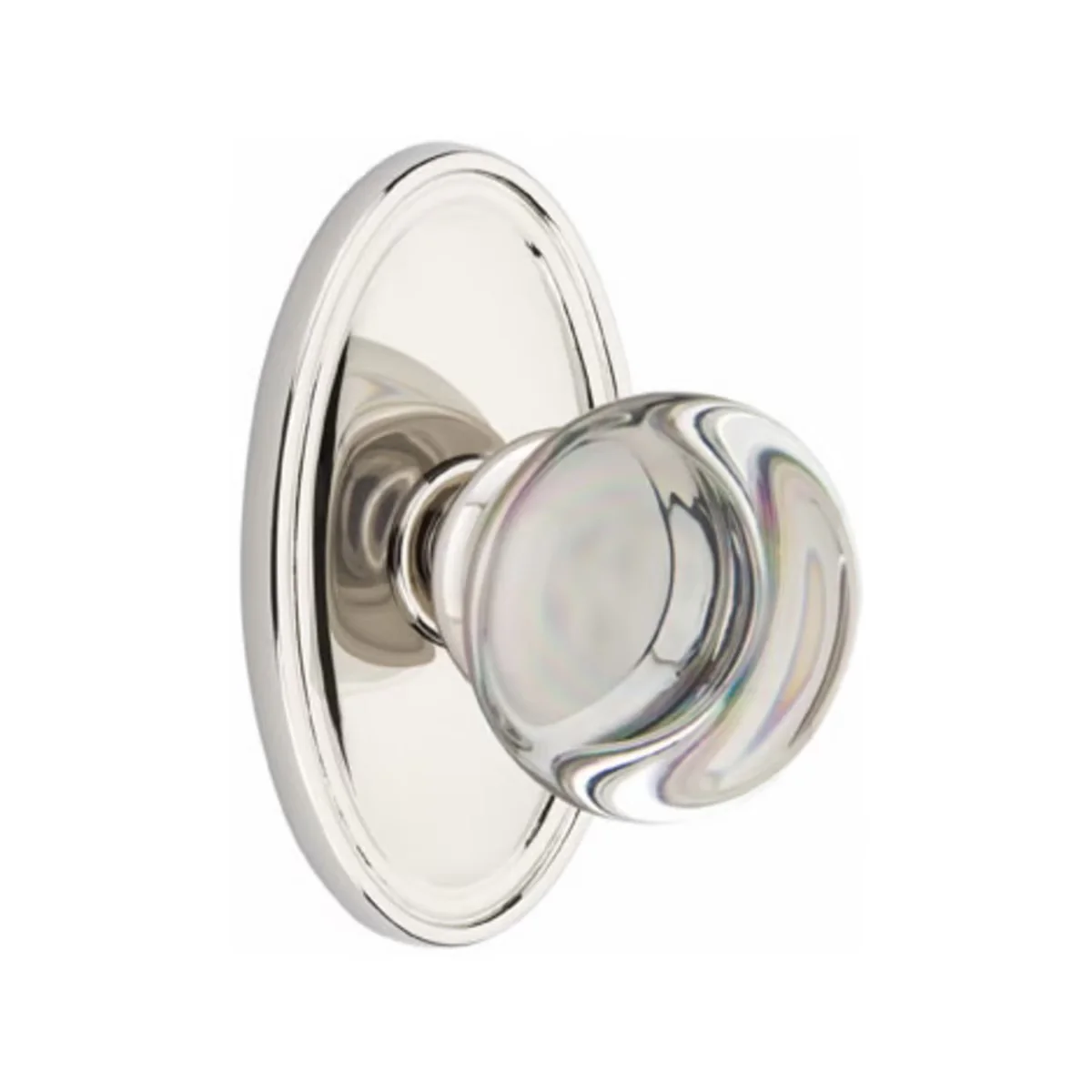 PROVIDENCE GLASS (PC) PASSAGE (HALL/CLOSET) KNOB WITH 2-3/8