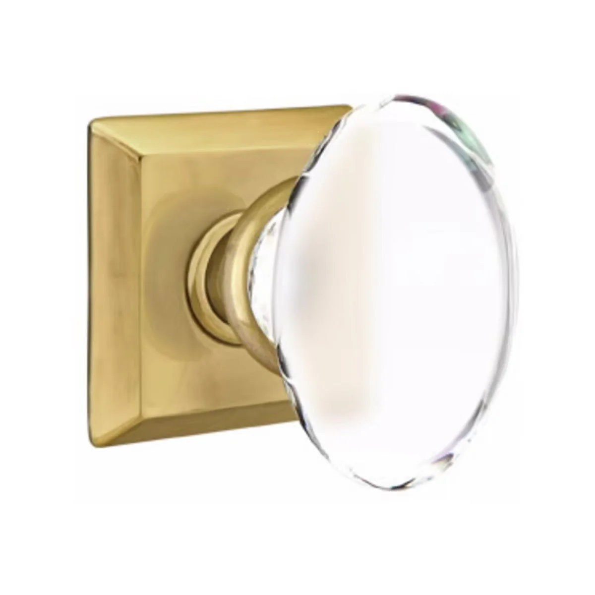 HAMPTON GLASS (HT) PRIVACY (BED/BATH) KNOB WITH 2-3/8