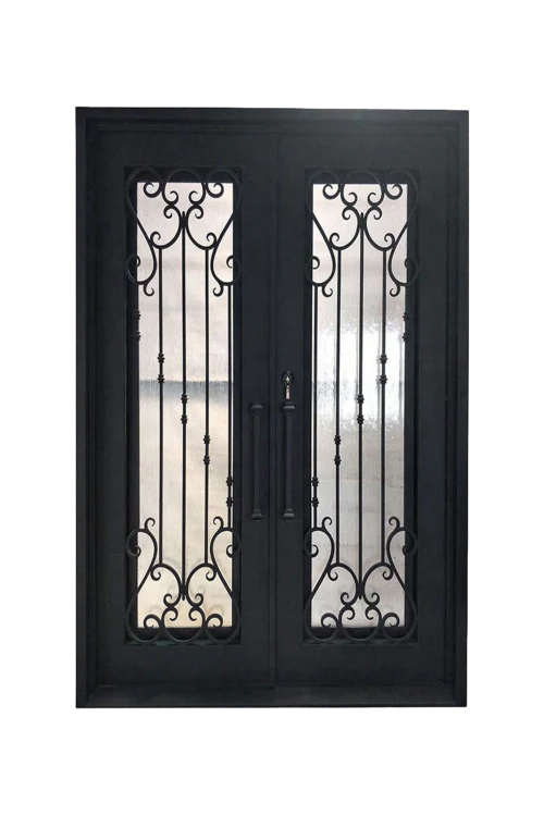 Garden Stairwell Iron Door - Omega Custom Fabrication LLC