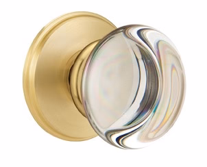 PROVIDENCE GLASS (PC) PASSAGE (HALL/CLOSET) KNOB WITH 2-3/8