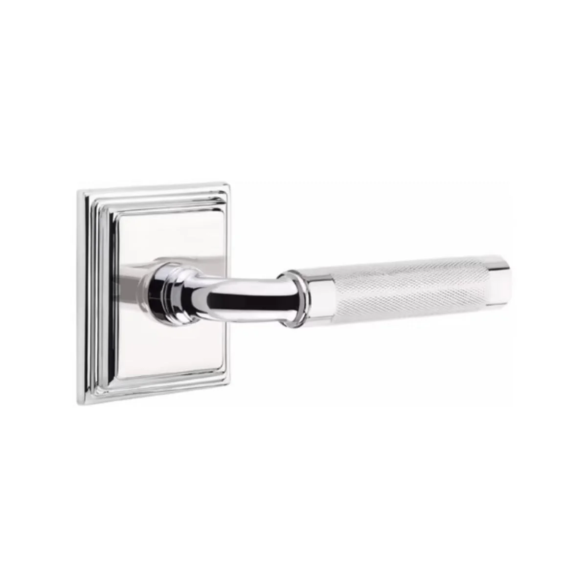 R-BAR KNURLED (RA.KN) PRIVACY (BED/BATH) LEVER WITH 2-3/8