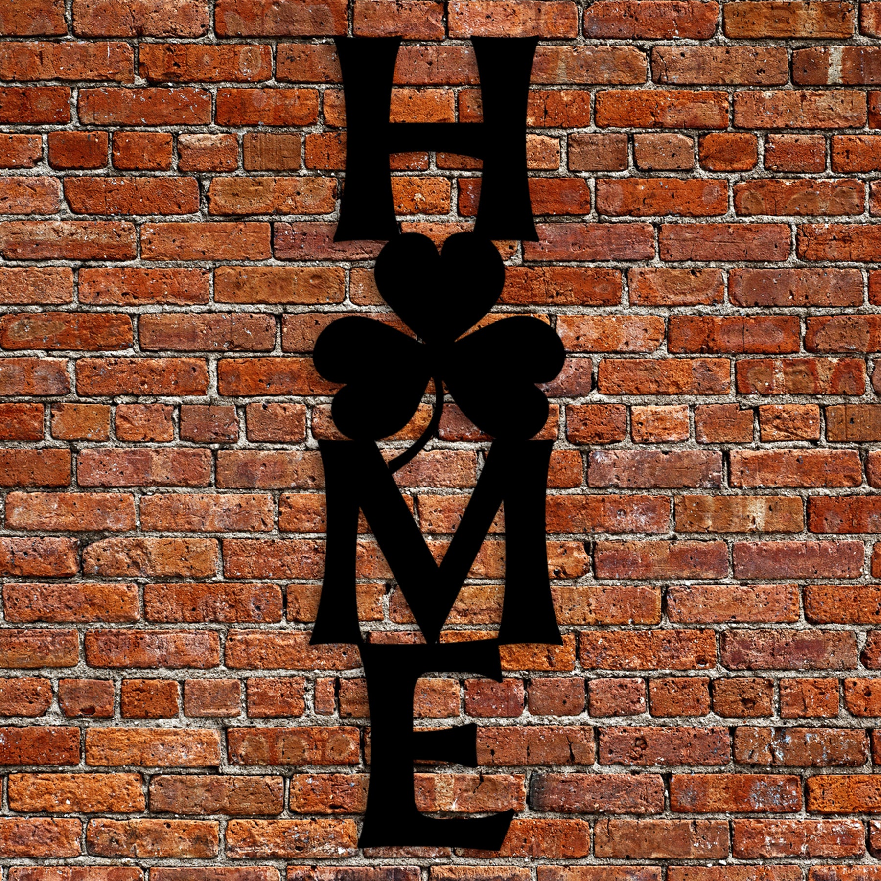 Shamrock Vertical Home Metal Wall Art - Omega Custom Fabrication LLC