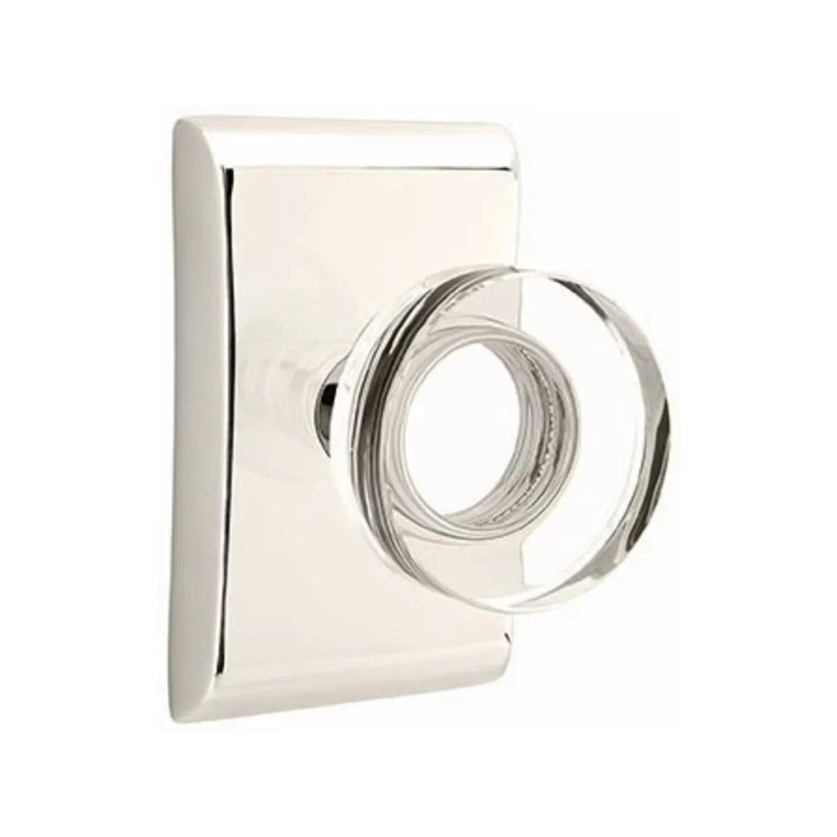MODERN DISC GLASS (MDC) PASSAGE (HALL/CLOSET) KNOB WITH 2-3/8