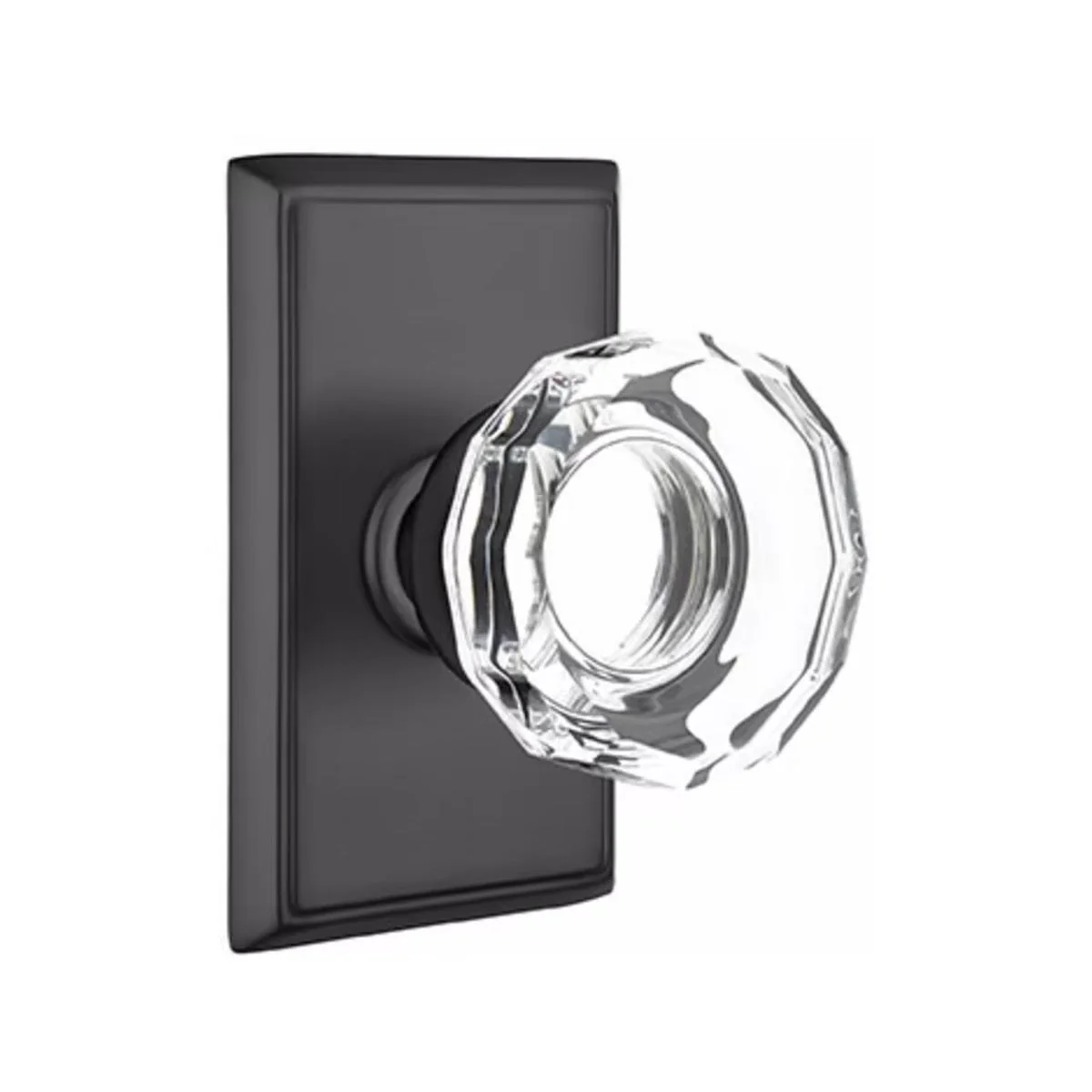 LOWELL GLASS (LW) PRIVACY (BED/BATH) KNOB WITH 2-3/8