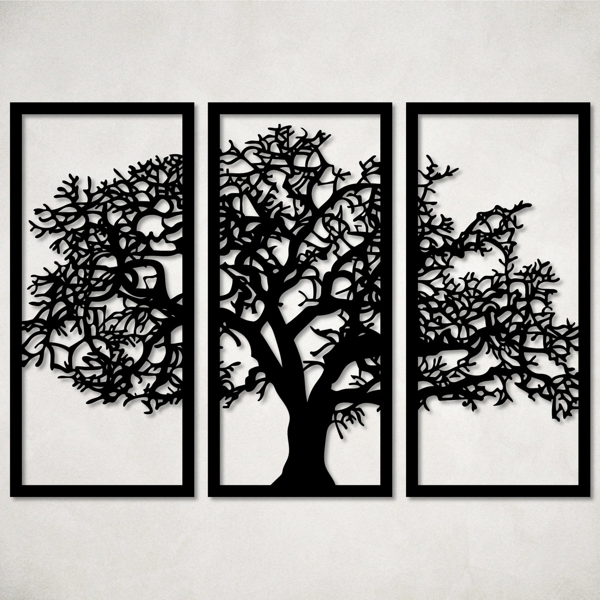 Tree Panels Metal Wall Art - Omega Custom Fabrication LLC