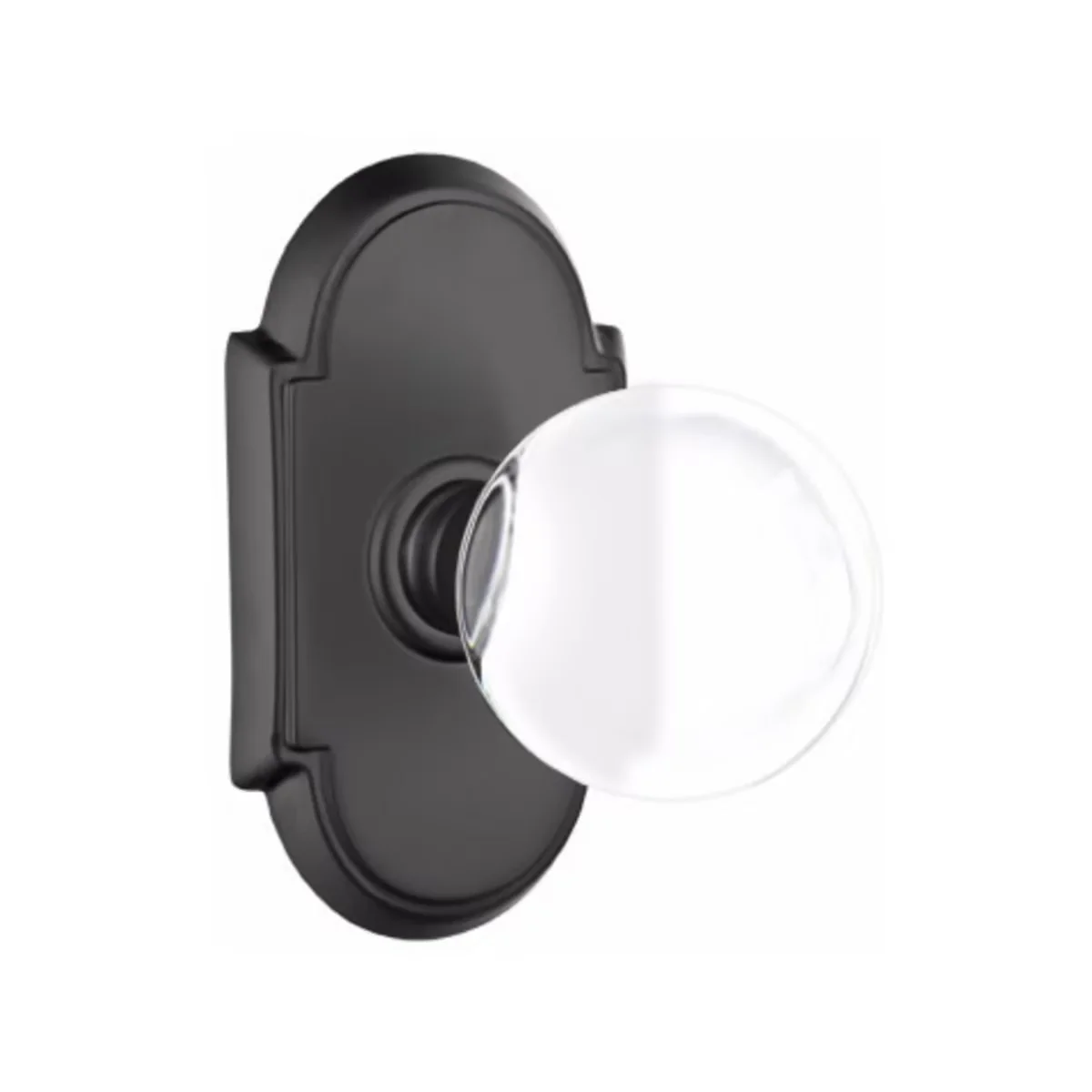 BRISTOL GLASS (BL) DUMMY (PAIR) KNOB WITH TRADITIONAL ROSETTE - Omega Custom Fabrication LLC