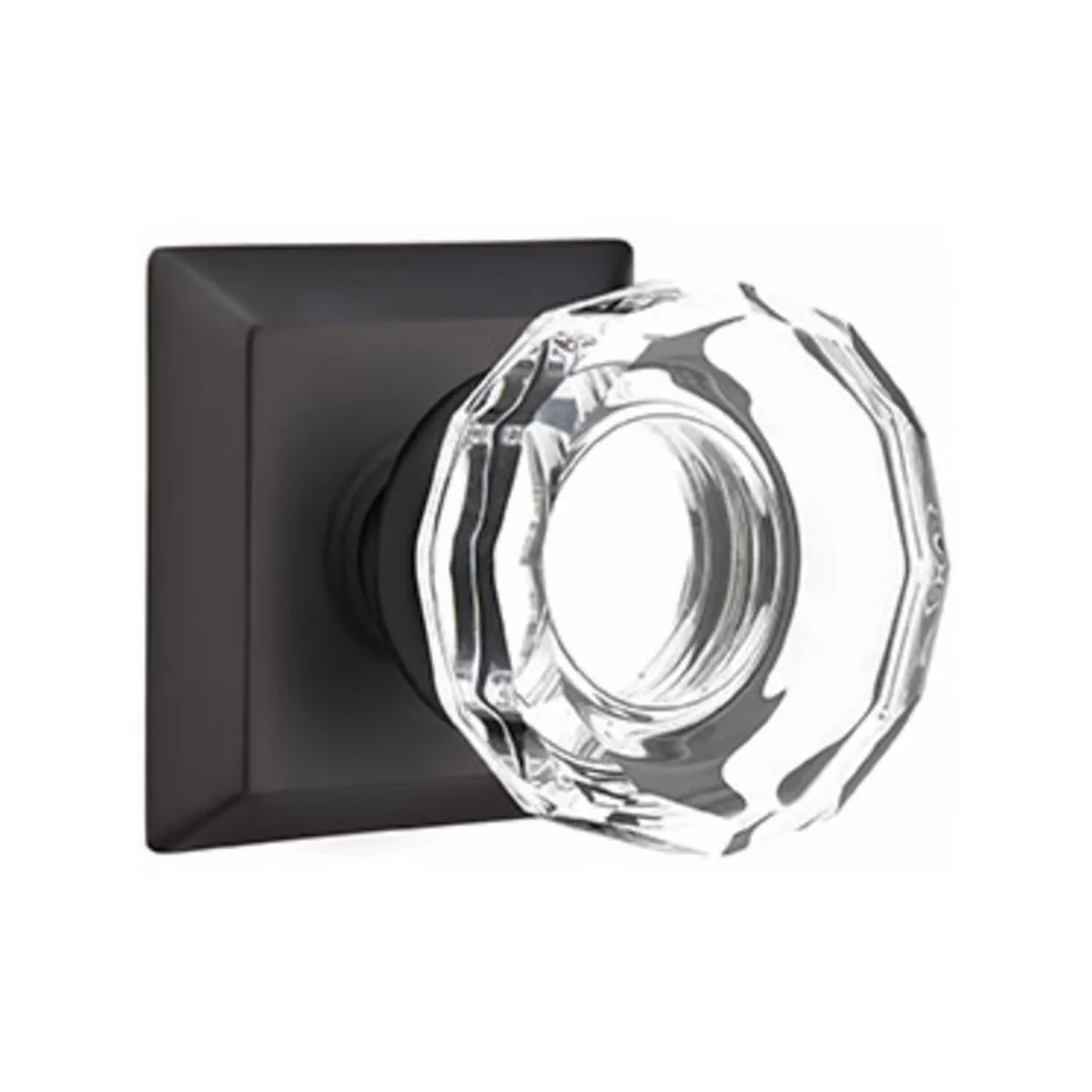 LOWELL GLASS (LW) PRIVACY (BED/BATH) KNOB WITH 2-3/8