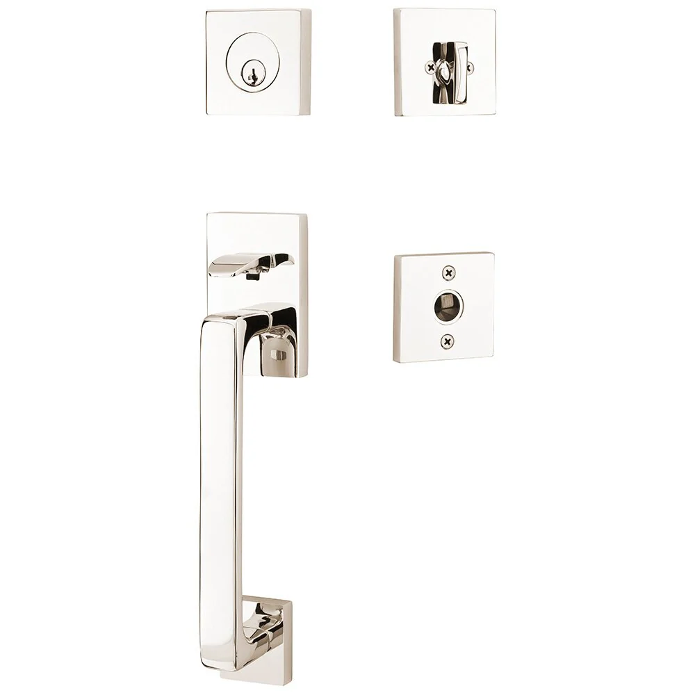 BADEN POLISHED NICKEL (US14) HANDLESET SINGLE-CYLINDER [4820] W/ 2-3/8