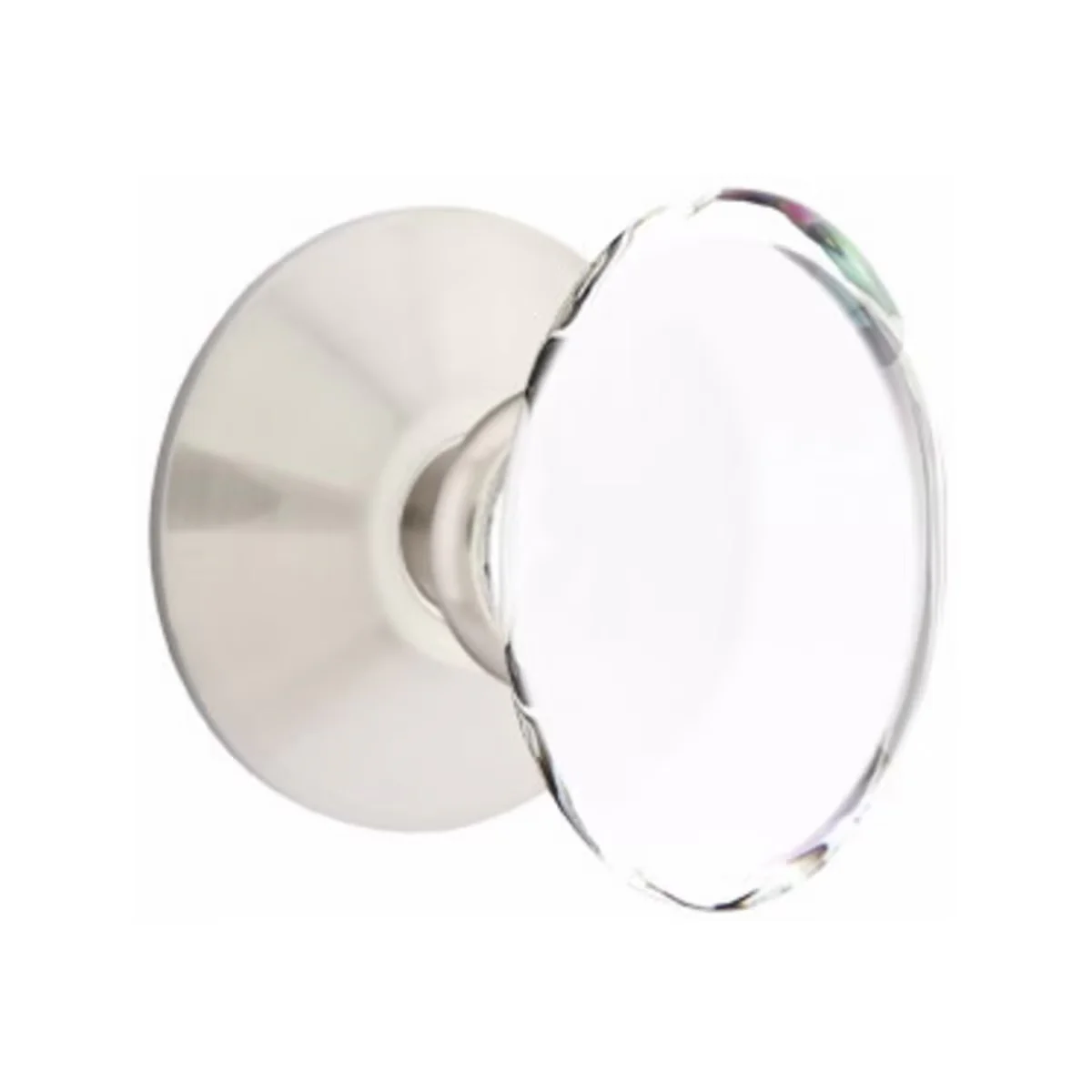 HAMPTON GLASS (HT) DUMMY (PAIR) KNOB WITH MODERN ROSETTE - Omega Custom Fabrication LLC