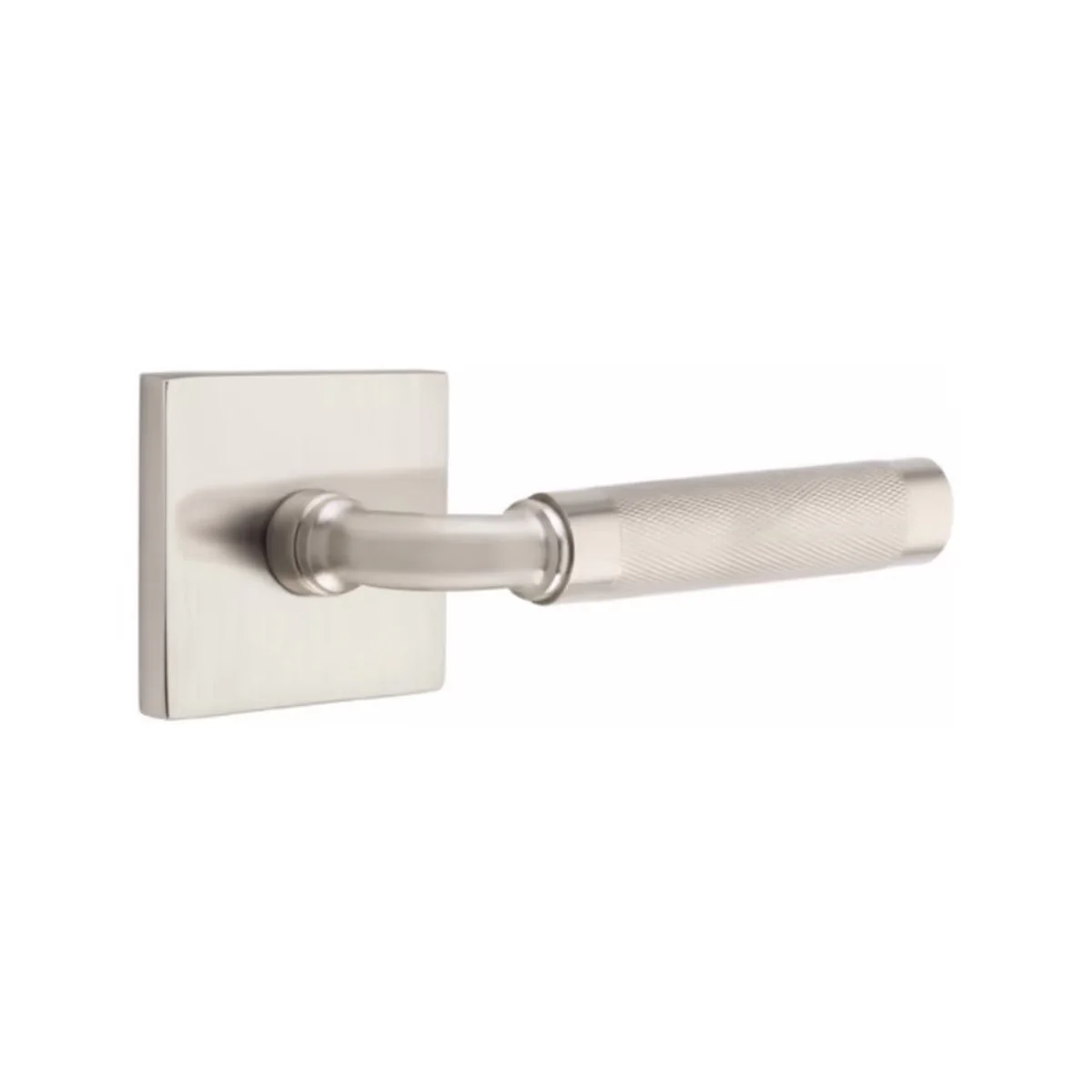R-BAR KNURLED (RA.KN) PASSAGE (HALL/CLOSET) LEVER WITH 2-3/8