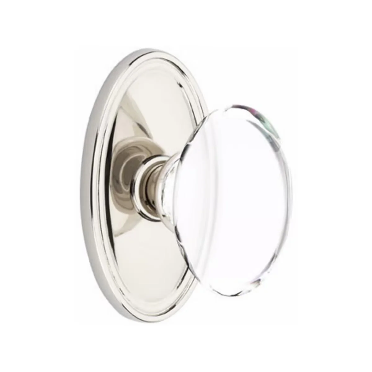 HAMPTON GLASS (HT) DUMMY (PAIR) KNOB WITH TRADITIONAL ROSETTE - Omega Custom Fabrication LLC