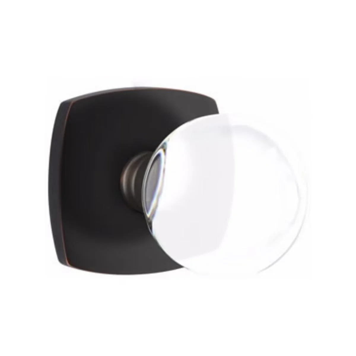 BRISTOL GLASS (BL) PRIVACY (BED/BATH) KNOB WITH 2-3/8