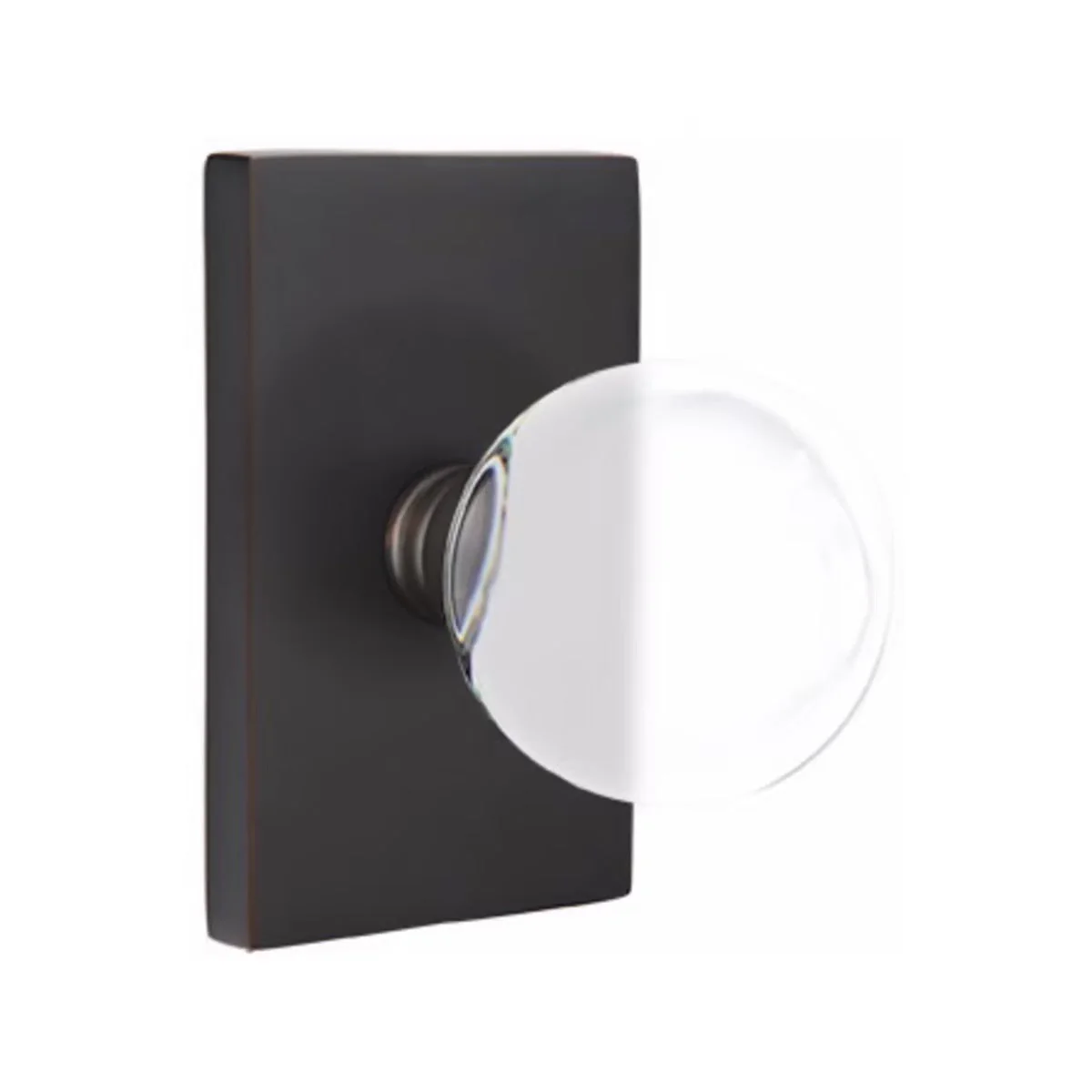 BRISTOL GLASS (BL) PRIVACY (BED/BATH) KNOB WITH 2-3/8