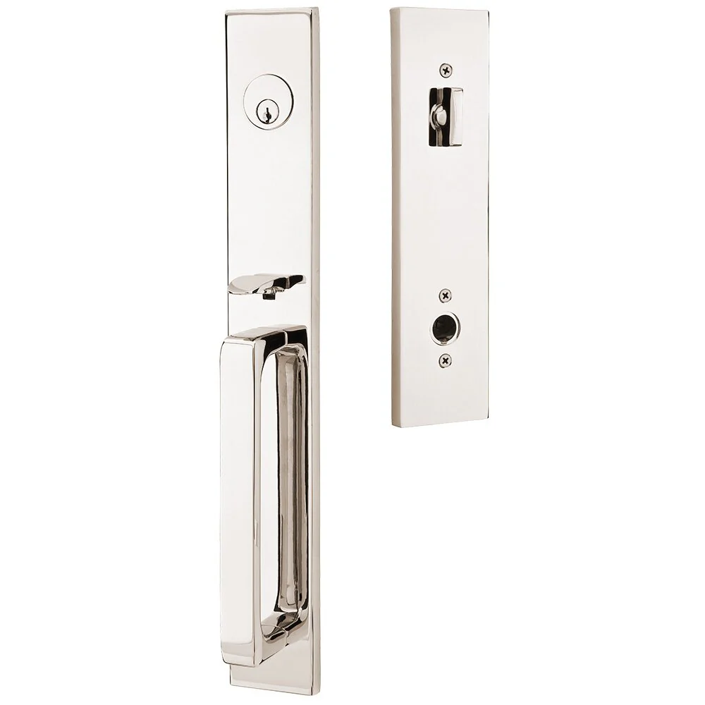 LAUSANNE POLISHED NICKEL (US14) HANDLESET SINGLE-CYLINDER [4819] W/ 2-3/8