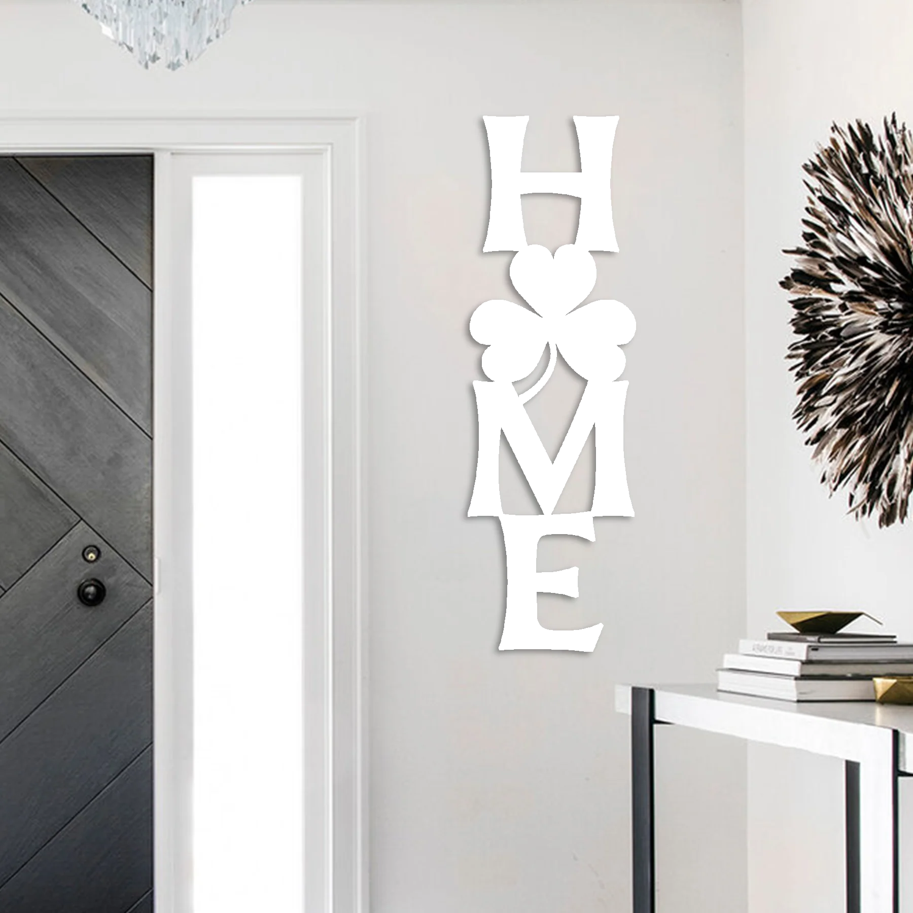 Shamrock Vertical Home Metal Wall Art - Omega Custom Fabrication LLC