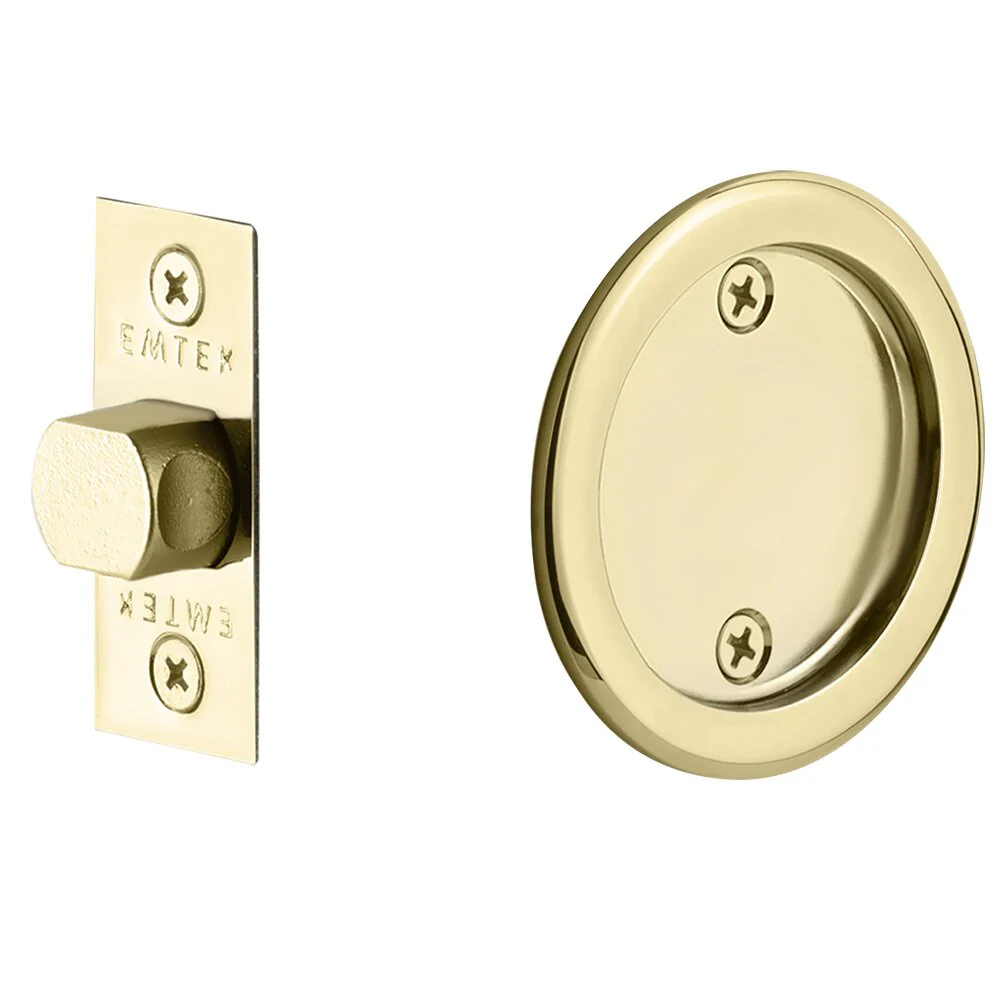 ROUND PASSAGE (2144) POCKET DOOR TUBULAR LOCKS WITH 2-3/8