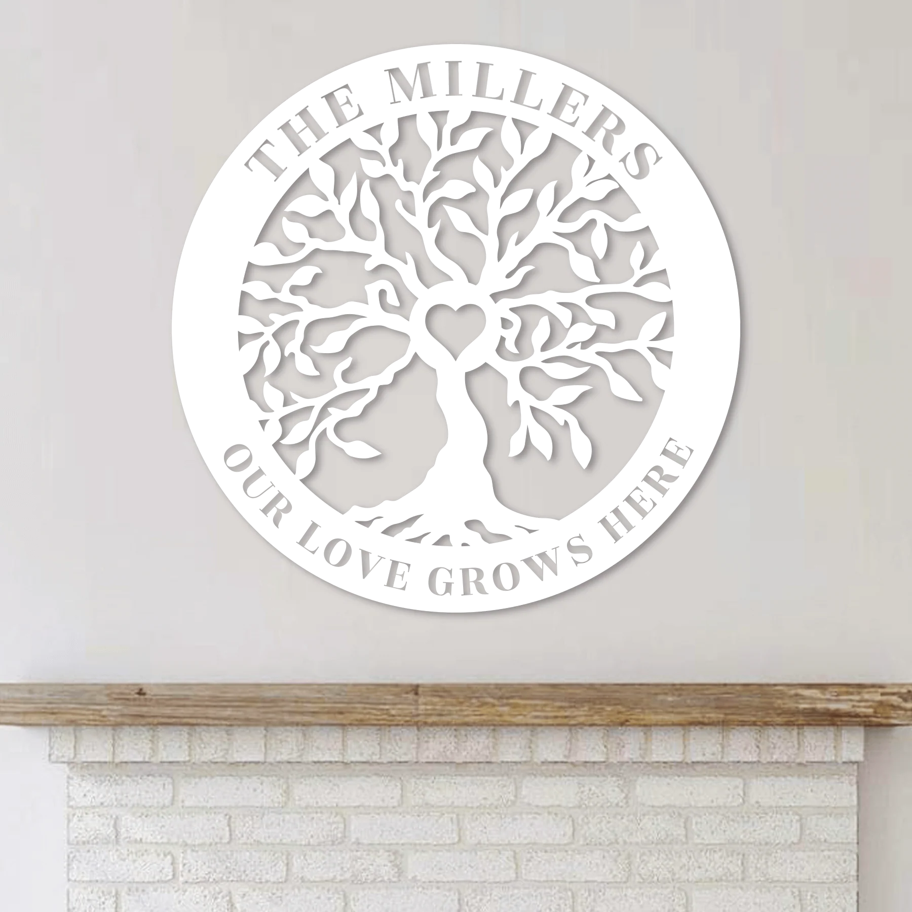 Our Love Grows Here Custom Metal Art - Omega Custom Fabrication LLC