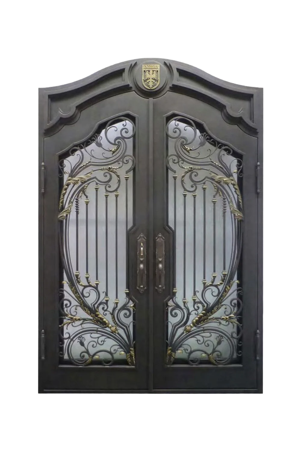 Royal Crest Iron Door - Omega Custom Fabrication LLC
