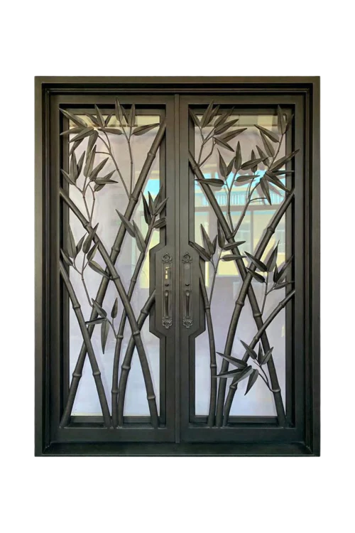 Bamboo Grove Iron Door - Omega Custom Fabrication LLC