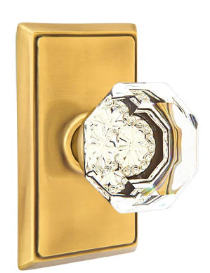 OLD TOWN GLASS (OT) PASSAGE (HALL/CLOSET) KNOB WITH 2-3/8