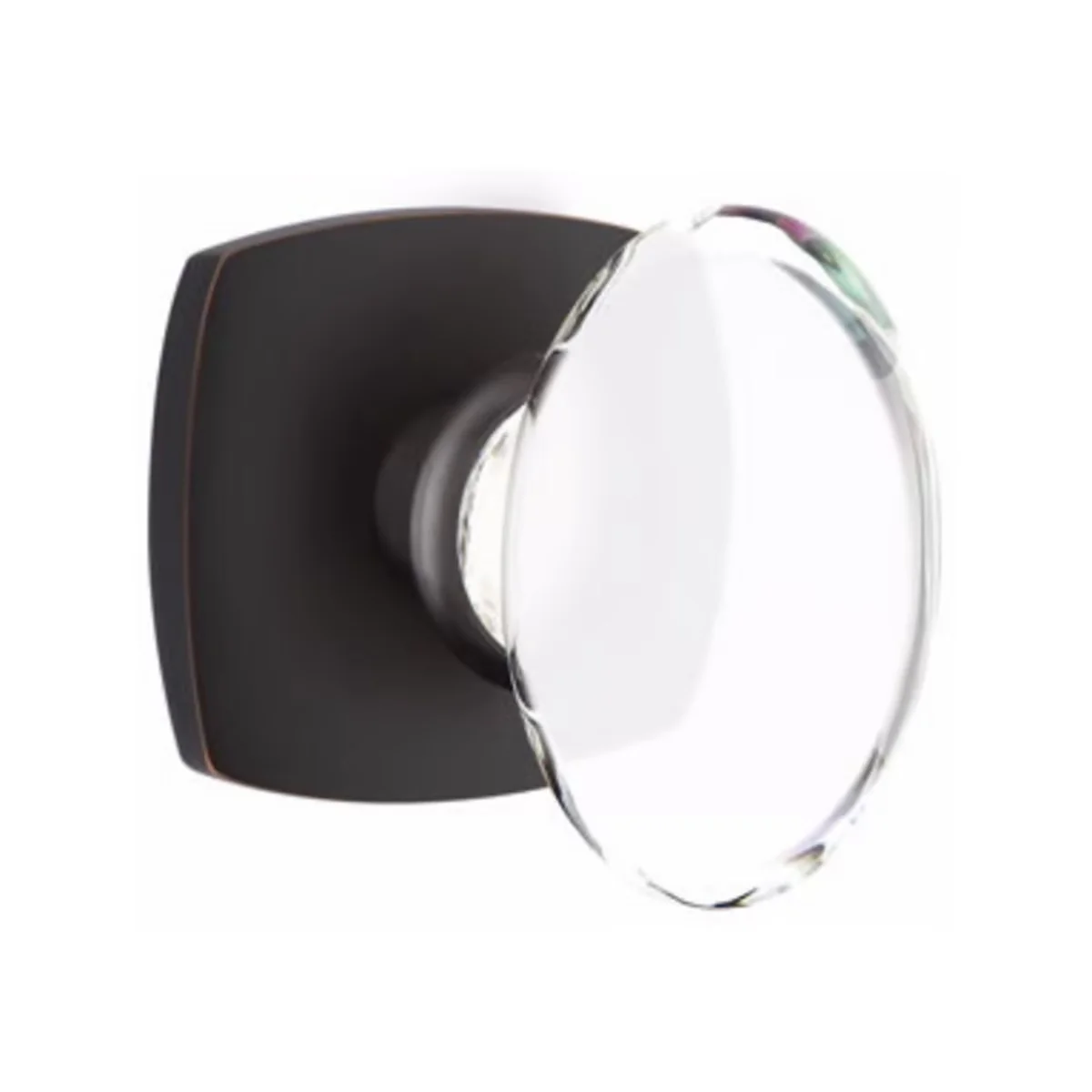 HAMPTON GLASS (HT) PASSAGE (HALL/CLOSET) KNOB WITH 2-3/8