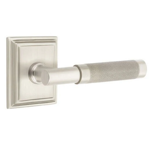 T-BAR KNURLED (TA.KN) PRIVACY (BED/BATH) LEVER WITH 2-3/8