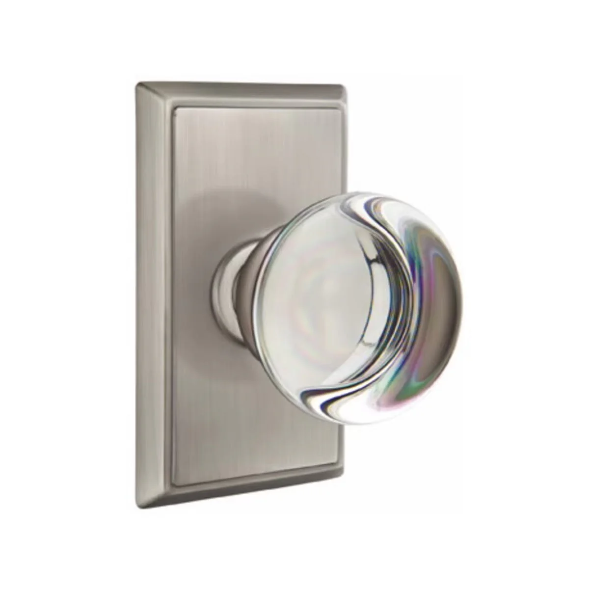PROVIDENCE GLASS (PC) PRIVACY (BED/BATH) KNOB WITH 2-3/8