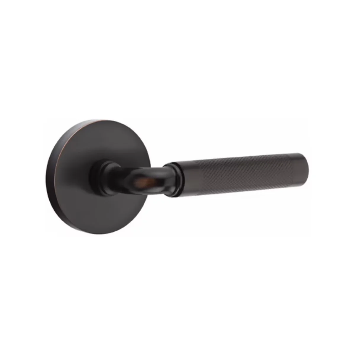R-BAR KNURLED (RA.KN) PASSAGE (HALL/CLOSET) LEVER WITH 2-3/8