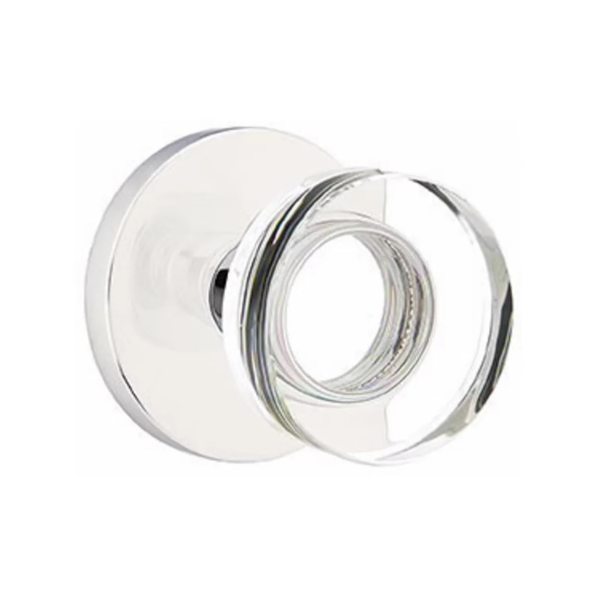 MODERN DISC GLASS (MDC) PRIVACY (BED/BATH) KNOB WITH 2-3/8