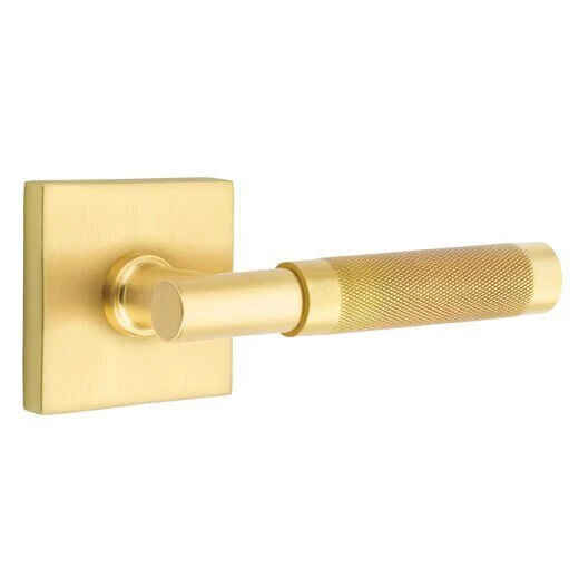 T-BAR KNURLED (TA.KN) PASSAGE (HALL/CLOSET) LEVER WITH 2-3/8