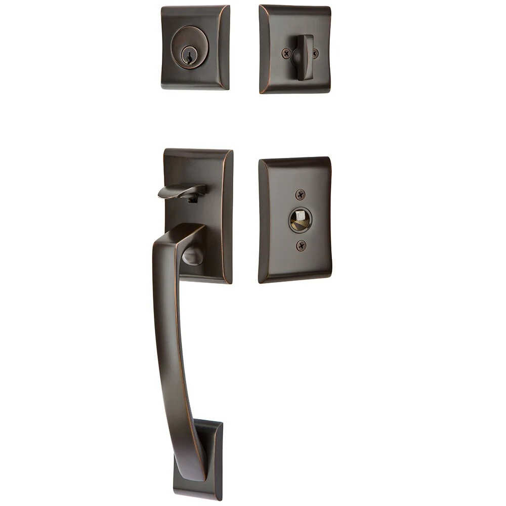 ARES OIL RUBBED BRONZE (US10B) HANDLESET SINGLE-CYLINDER [4817] W/ 2-3/8