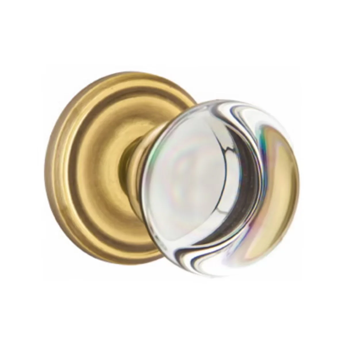 PROVIDENCE GLASS (PC) PASSAGE (HALL/CLOSET) KNOB WITH 2-3/8