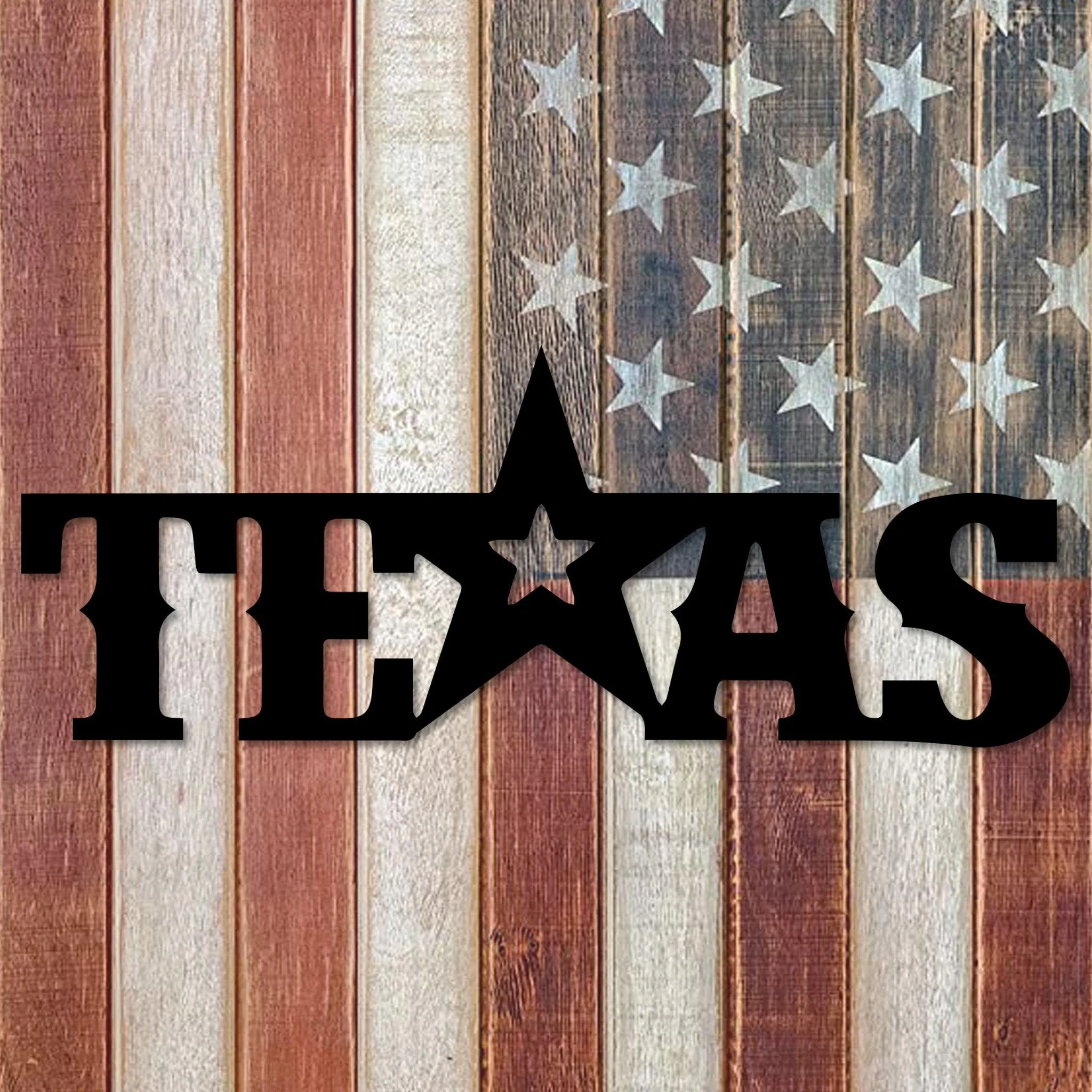 Texas Star Metal Wall Art - Omega Custom Fabrication LLC