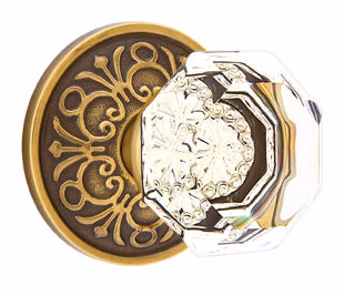 OLD TOWN GLASS (OT) PRIVACY (BED/BATH) KNOB WITH 2-3/8