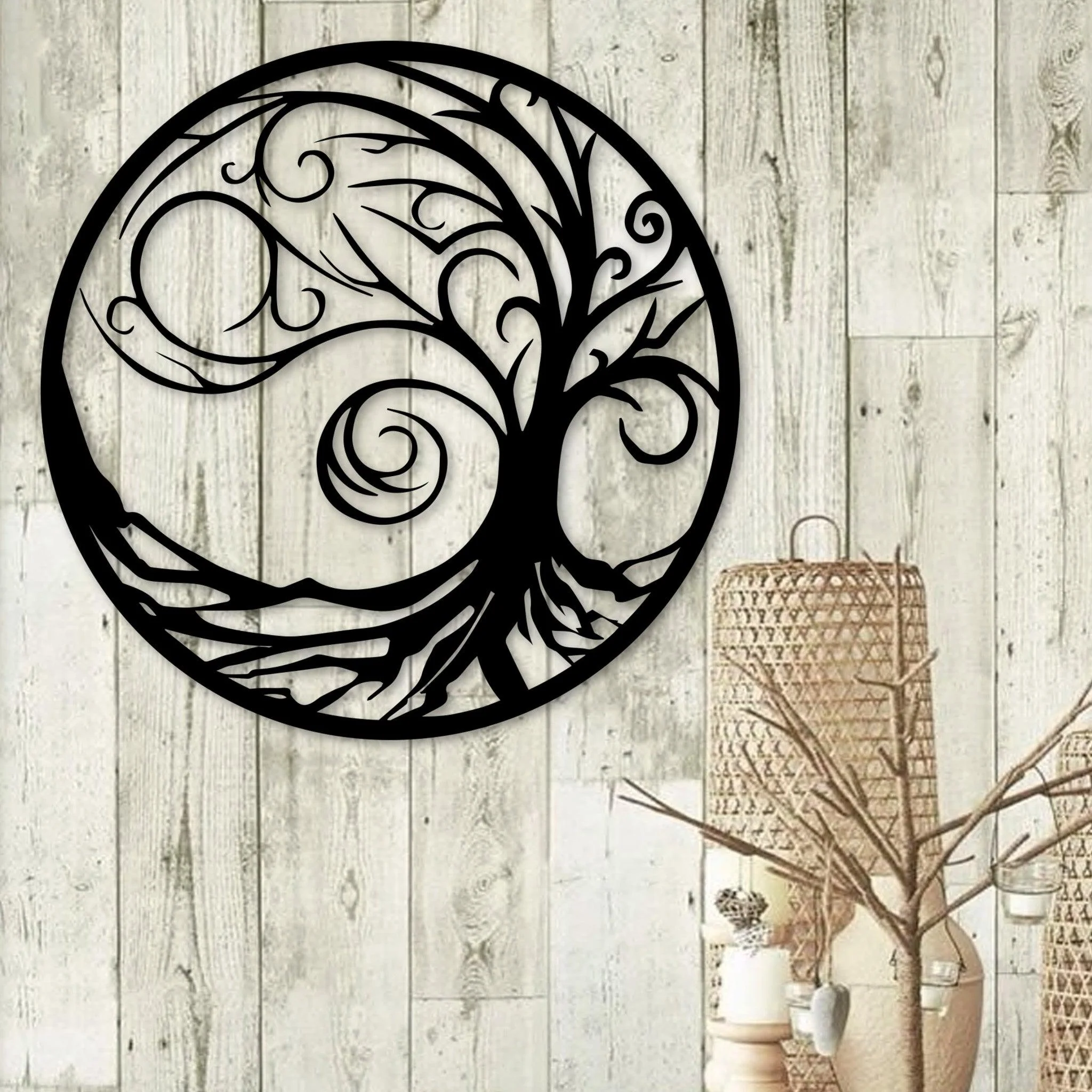 Decorative Tree Metal Wall Decor - Omega Custom Fabrication LLC