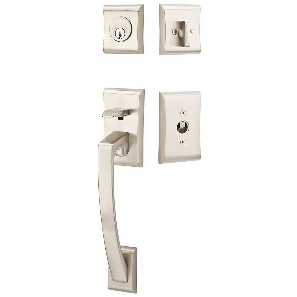 ARES SATIN NICKEL (US15) HANDLESET SINGLE-CYLINDER [4817] W/ 2-3/8