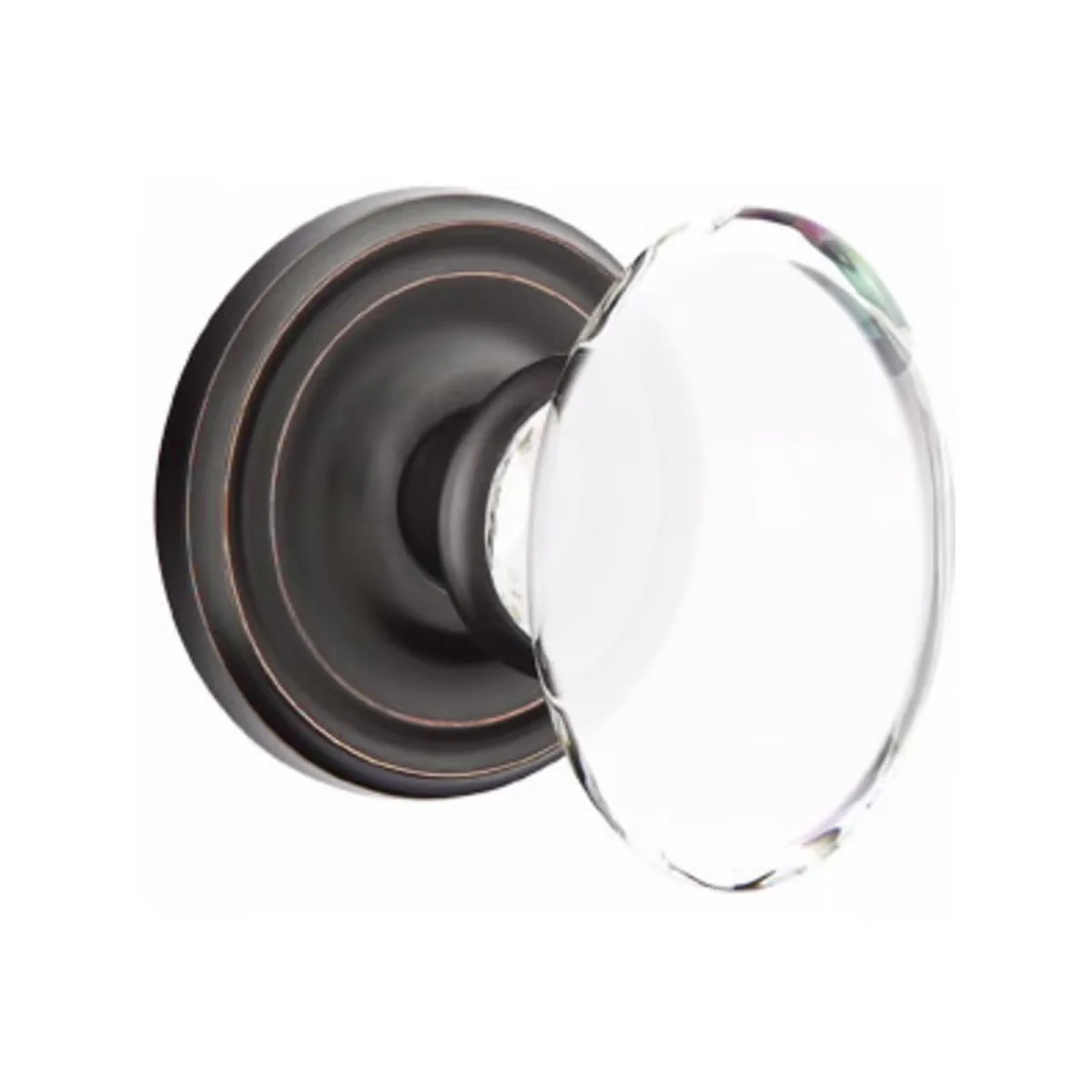 HAMPTON GLASS (HT) PRIVACY (BED/BATH) KNOB WITH 2-3/8