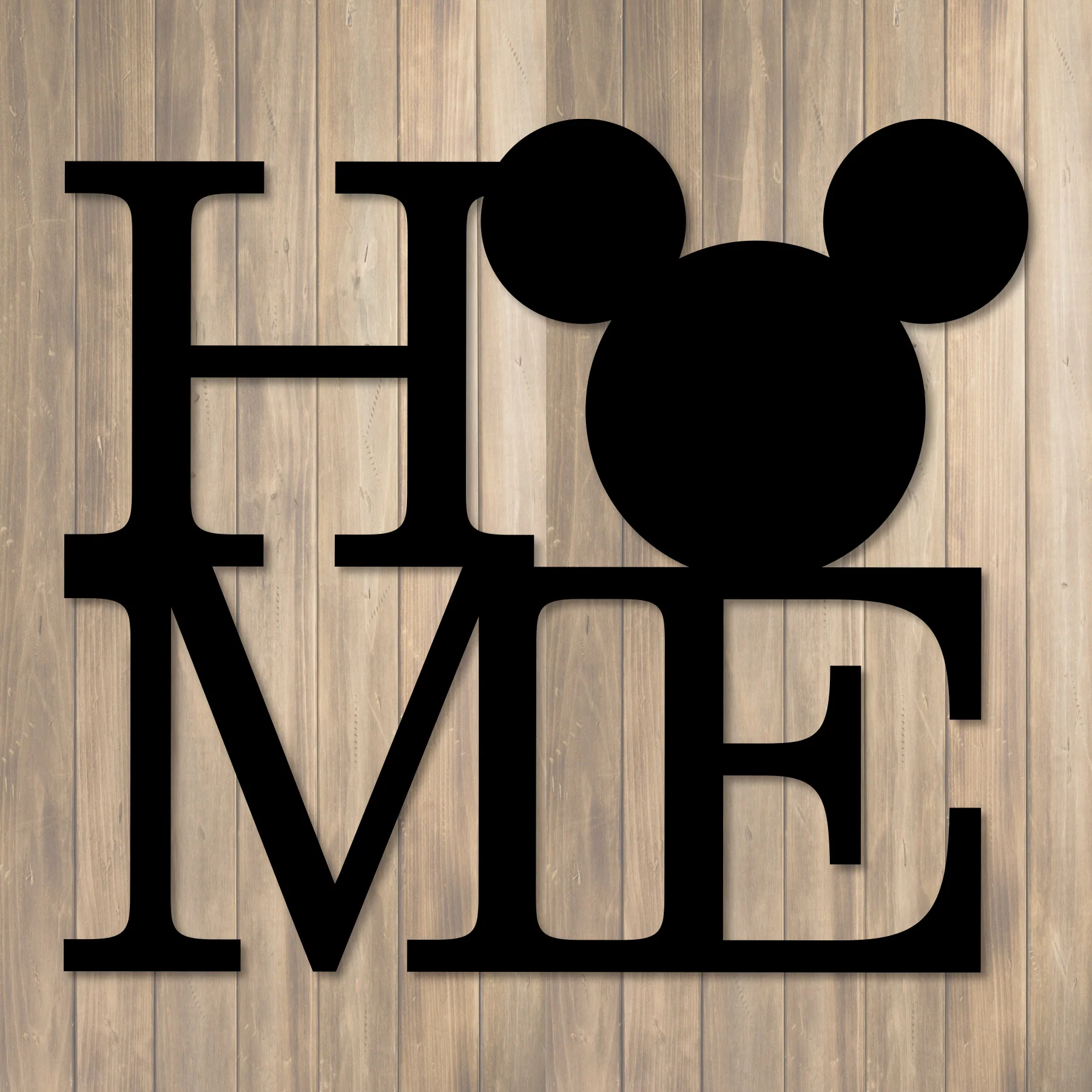 Mickey Mouse Home Metal Wall Art - Omega Custom Fabrication LLC