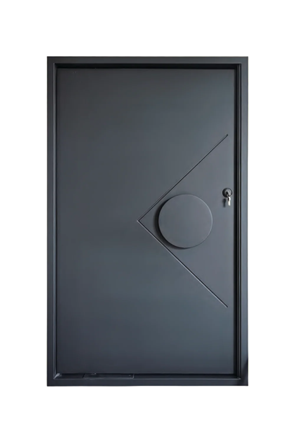 Mountain Horizon Iron Pivot Door - Omega Custom Fabrication LLC