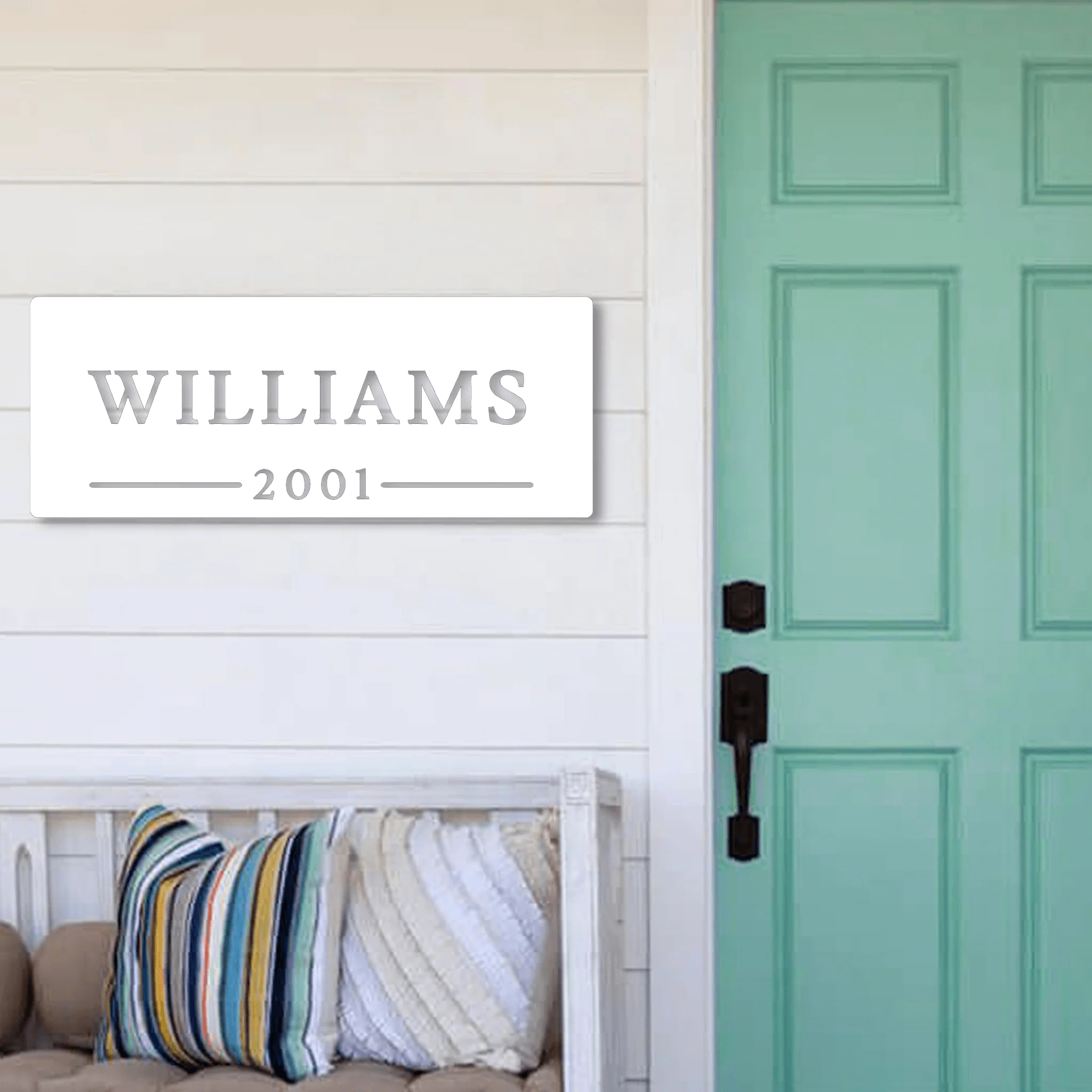Custom Family Name Plate - Omega Custom Fabrication LLC