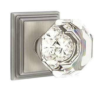 OLD TOWN GLASS (OT) PASSAGE (HALL/CLOSET) KNOB WITH 2-3/8