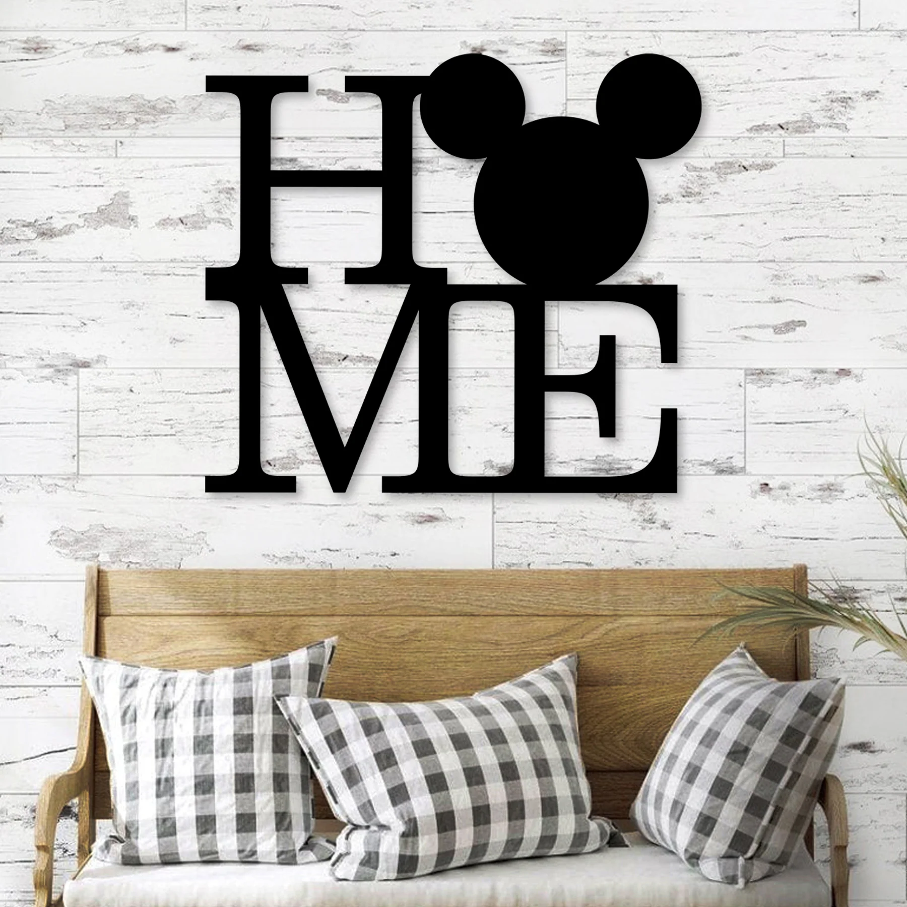 Mickey Mouse Home Metal Wall Art - Omega Custom Fabrication LLC